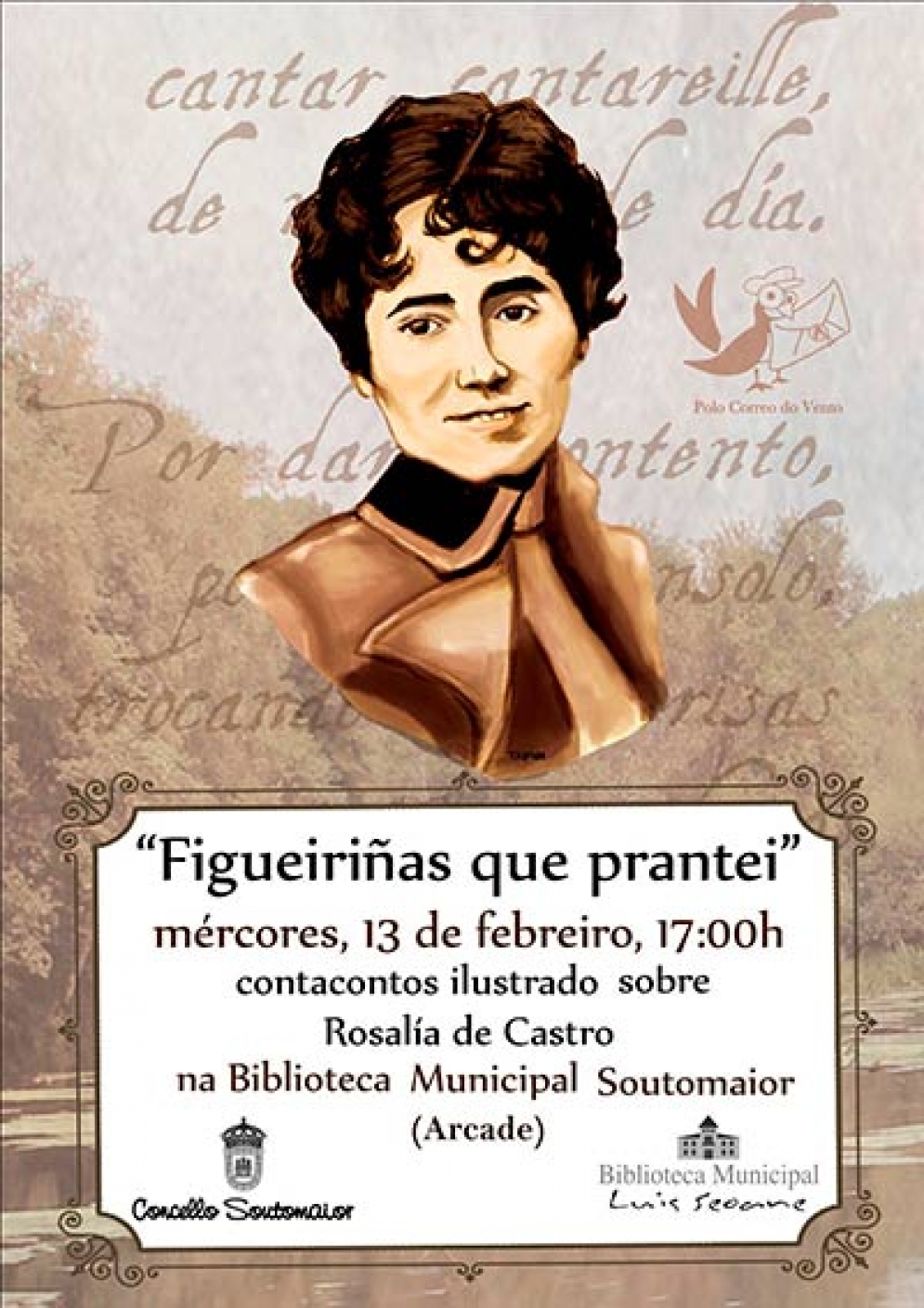 Contacontos ilustrado sobre Rosalía de Castro