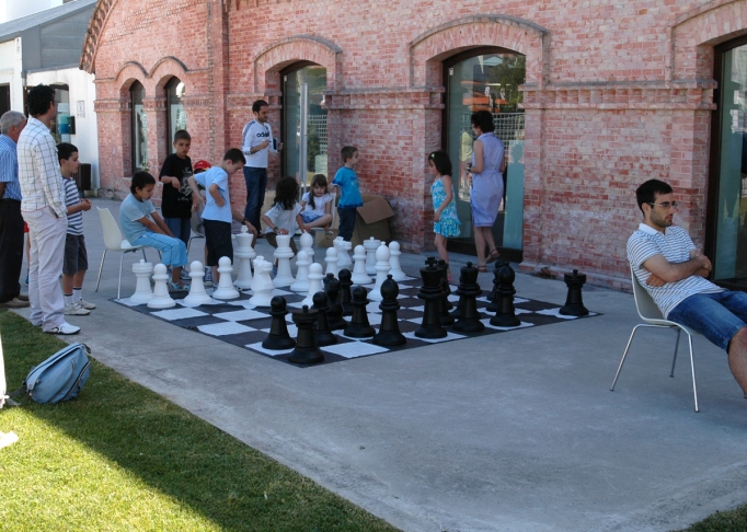 Exhibición de xadrez, xornada de portas abertas