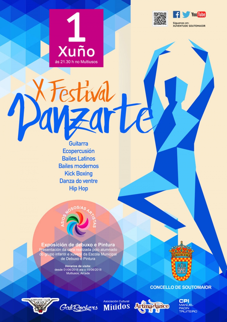 X Festival Danzarte 2018. Venres 1 de xuño no Multiusos